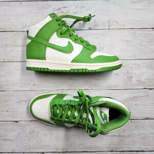 Sz 6.5 WMNS Nike Dunk High Chlorophyll Sail DD1869 300 - Pre-Owned
